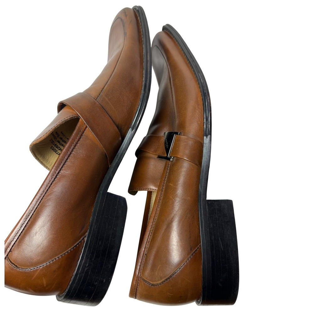 Kenneth Cole New York Brown Leather Slip-On Loafers - Picture 7 of 10